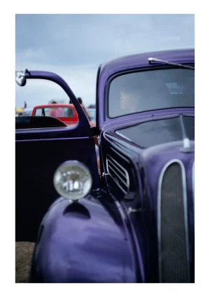 Vintage Morris Minor car print by Charles David