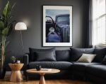 Vintage Morris Minor car print by Charles David