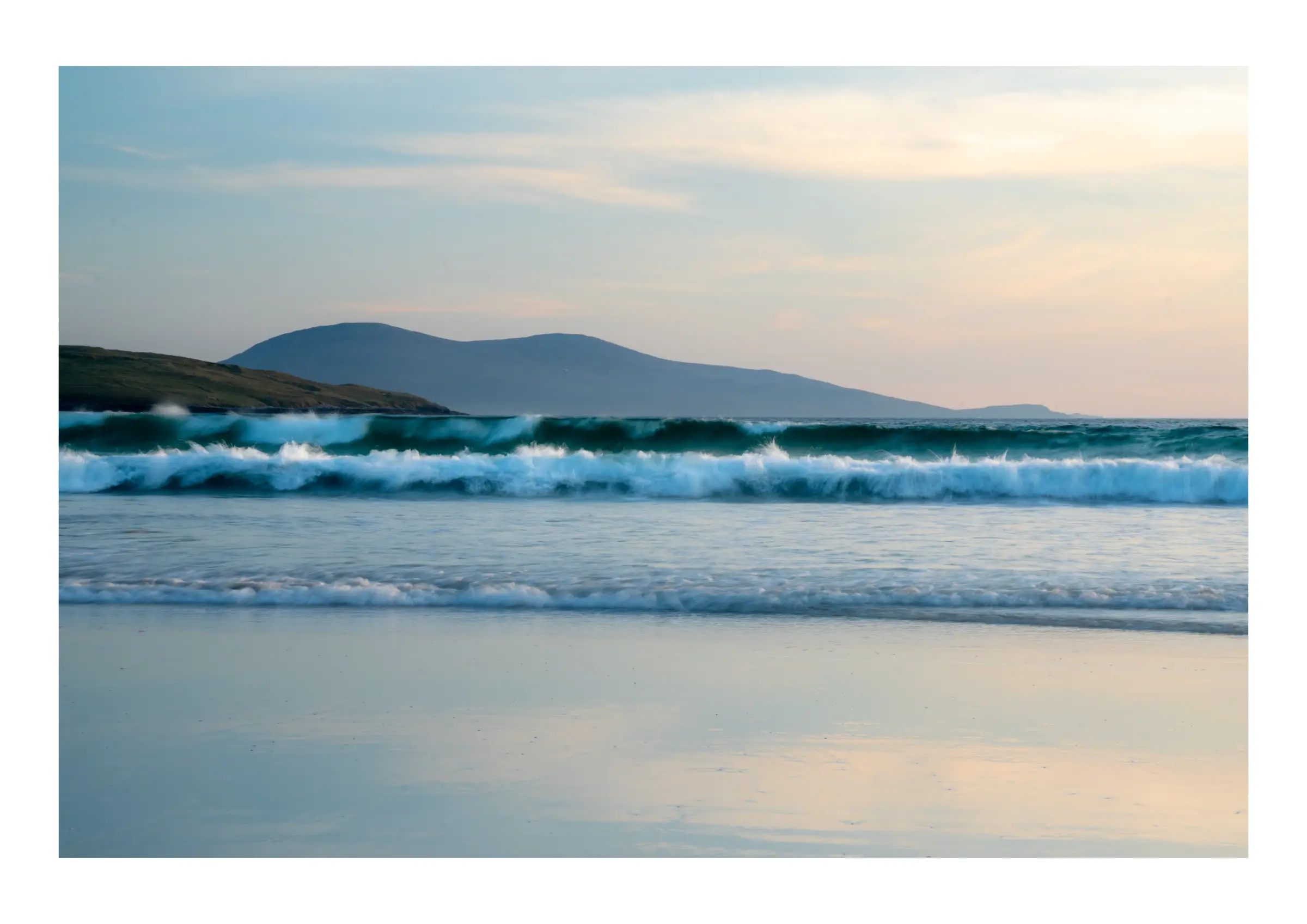 A peaceful Hebridean sunset over Luskentyre Beach by Alex Hamer