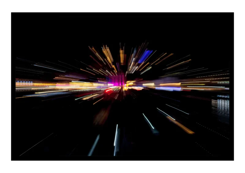 Harbour Light Burst - Torquay Harbour, South Devon-Coast is a fine art print created by Charles David using Intentional Camara Movement