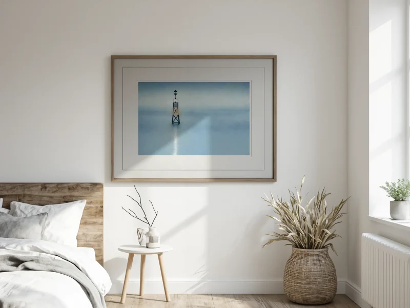 Cardinal Mark Blue Hour is a stunning minimalist limited edition print from Alexander Hamer