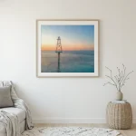 Channel Mark Dawn is a stunning minimalist limited edition print from Alexander Hamer