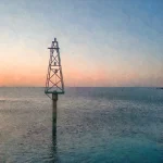 Channel Mark Dawn is a stunning minimalist limited edition print from Alexander Hamer