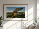 A limited edition print of Emsworthy Rocks Sunset by Alex Hamer