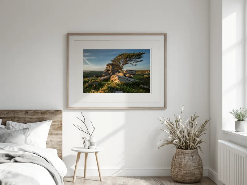 A limited edition print of Emsworthy Rocks Sunset by Alex Hamer
