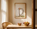Kestrel on a split branch is a minimalist wildlife fine art photograph by Stuart Chapman | The Creative Camera