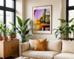 The Colours of Liverpool - Liver Building Viewed from the Museum of Liverpool is a striking abstract print by artist Charles David | The Creative Camera