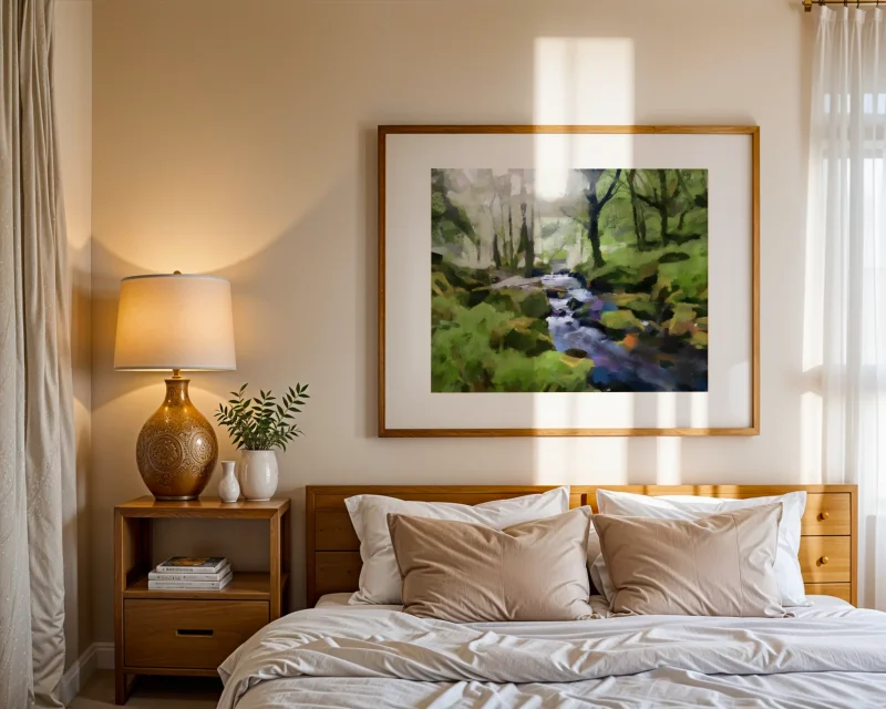 Morning Light Variation at Golitha Falls Cornwall by Charles David