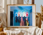 This beautifully painted scene of a beach hut, considered by many as a Home from Home> A digital painting by Charles David