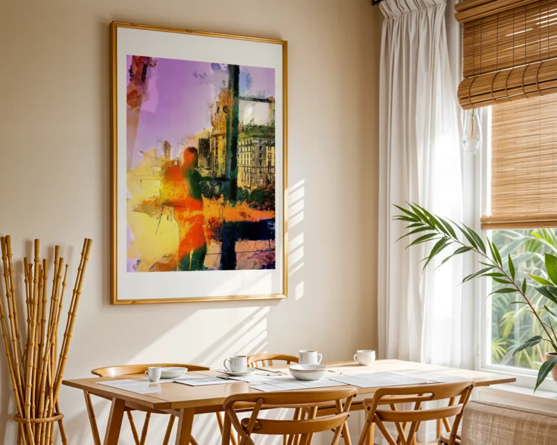 The Colours of Liverpool - Liver Building Viewed from the Museum of Liverpool is a striking abstract print by artist Charles David | The Creative Camera