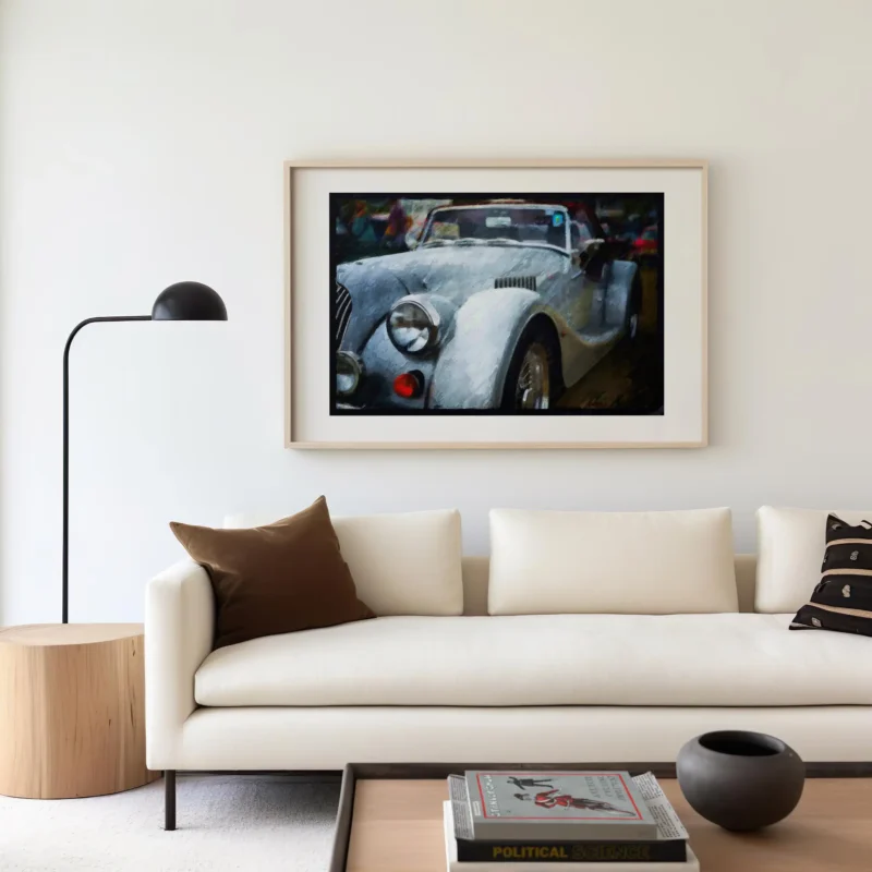 This Classic Morgan Sports Car by Charles David is part of our Automobile Fine Art Wall Print collection | The Creative Camera