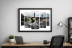 This segmented abstract print created by Charles David is called Exmouth View Over The Exe | The Creative Camera