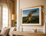 A limited edition landscape wall print of Emsworthy Rocks Sunset by Alex Hamer | The Creative Camera