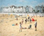 A Day at the Beach is fine art contemporary wall print of Exmouth Beach in South Devon by Charles David | The Creative Camera