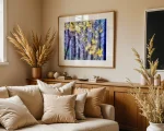 Woodland sparkle is colourful digital watercolour by artist Charles David