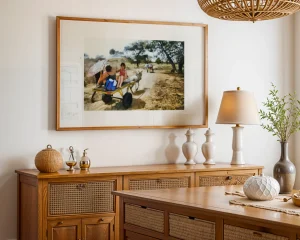 Senegal Safari is an impressionist painting created from an original photograph by Charles David