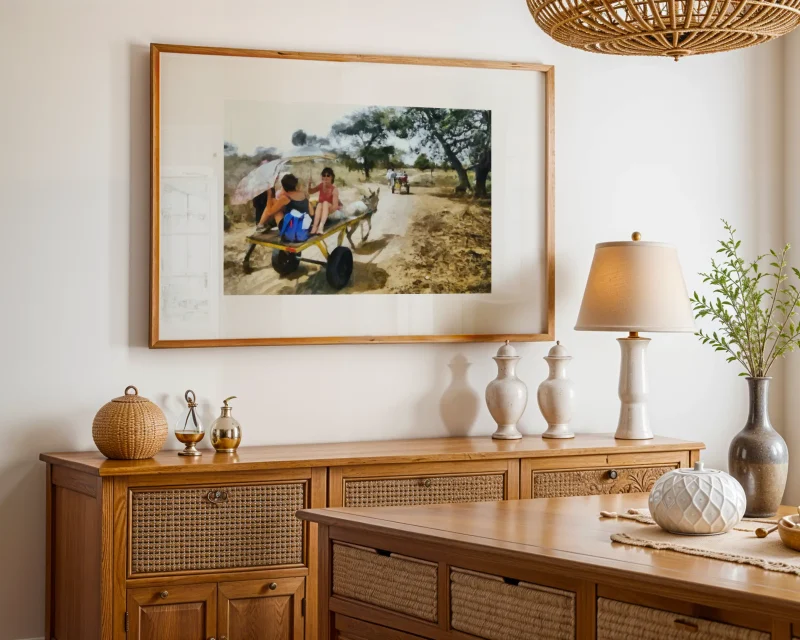 Senegal Safari is an impressionist painting created from an original photograph by Charles David