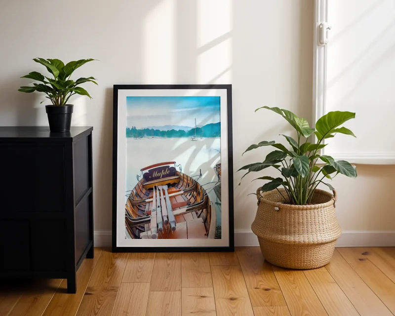 Windermere Dawn is an impressionist print created from an original photography by Alex Hamer