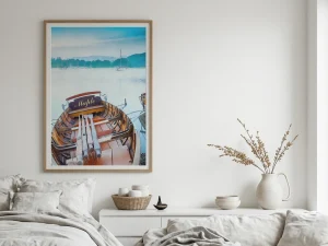 Windermere Dawn is an impressionist print created from an original photography by Alex Hamer