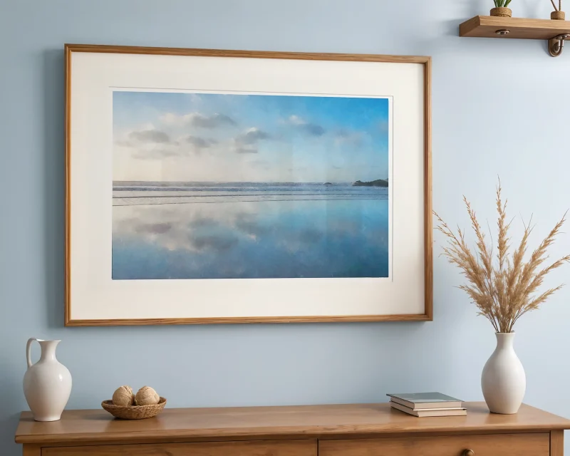 Woolacombe Beach - a digital painting from an original photograph by Alex Hamer