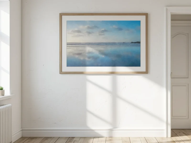 Woolacombe Beach - a digital painting from an original photograph by Alex Hamer