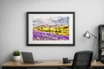 Bluebell wilderness features glorious Dartmoor National Park in a blaze of spring colour. A digital watercolour painting by Charles David