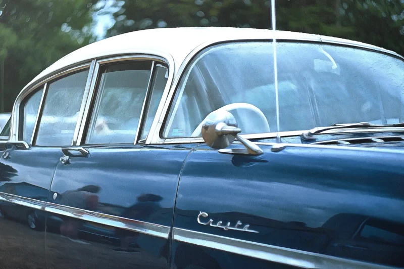 The Vauxhall Cresta PA Series captured and painted as a fine art print by Charles David