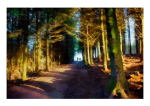 Don't Walk into the Light is an impressionist fine art print by digital artist Charles David