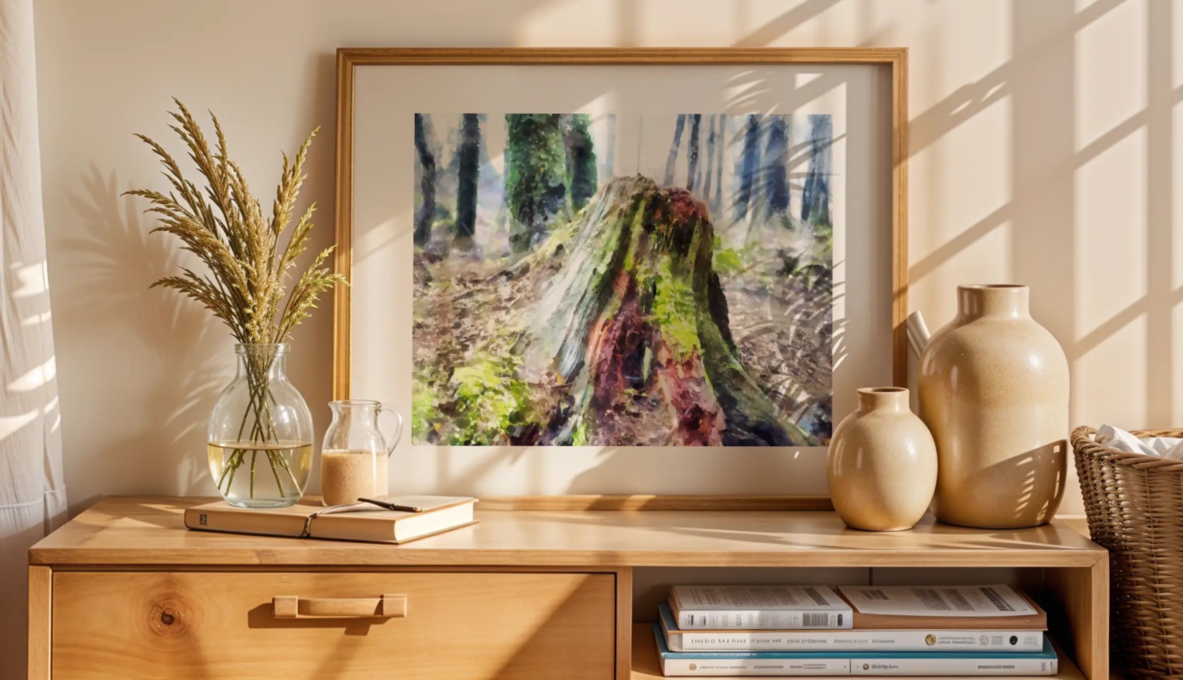 Stumped is a digital watercolour fine art print by digital artist Charles David | The Creative Camera