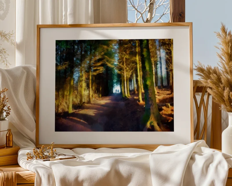 Don't Walk into the Light is an impressionist fine art print by digital artist Charles David