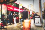 This impressionist digital painting of Urban City Life – Dalston, London captures the raw pulse of the capital. A print by Charles David