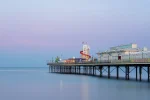 Paignton Pier Blue Hour is an enigmatic view of this iconic structure taken by Alex Hamer