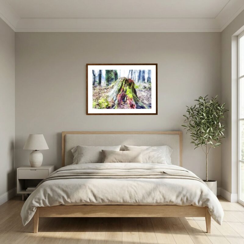 Stumped is a digital watercolour crafted as a fine art wall print by digital artist Charles David | The Creative Camera