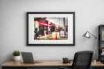 This impressionist digital painting of Urban City Life – Dalston, London captures the raw pulse of the capital. A print by Charles David