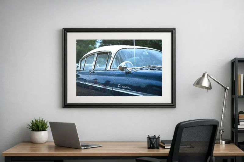 The Vauxhall Cresta PA Series captured and painted as a fine art print by Charles David