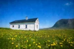 Lofoten Cottage on a Spring Morning - a fine art print by Alex Hamer | The Creative Camera