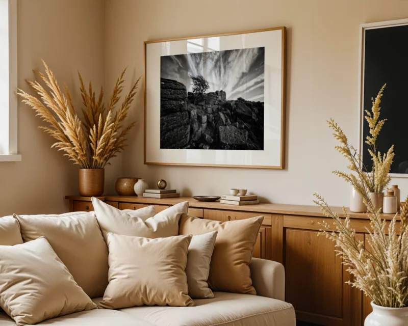 Sharpitor in B&W is a monochrome fine art wall print by Charles David | The Creative Camera
