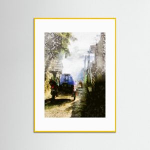 Riding Into The Smoke – A Contemporary Urban Fine Art Wall Print