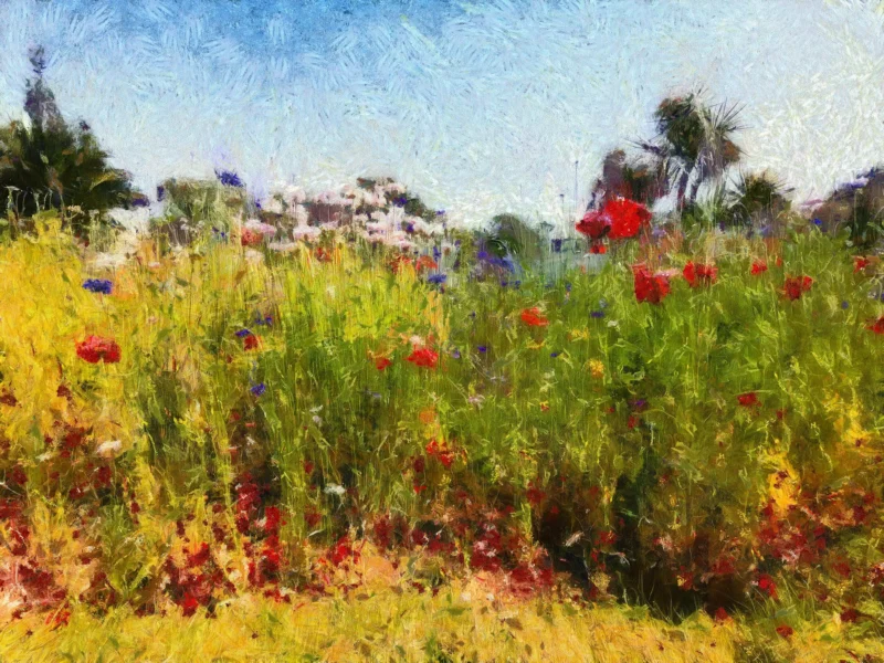 Spring Wildflowers is a Contemporary Nature & Tranquillity Wall Print by digital artist Charles David | The Creative Camera