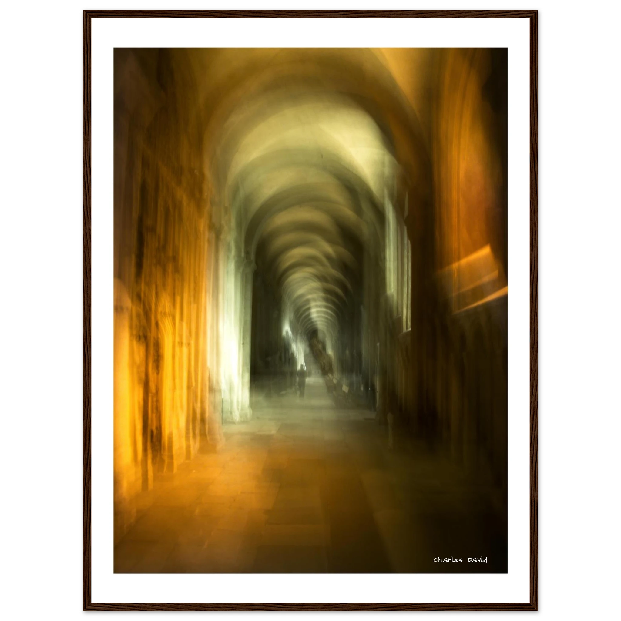 Norwich Cathedral Colour Splash is a contemporary photographic art print created using Intentional Camara Movement by Charles David | The Creative Camera