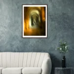 60 x 80cm Dark Wood Mockup | Norwich Cathedral Colour Splash Norwich Cathedral Colour Splash is a contemporary photographic art print created using Intentional Camara Movement by Charles David | The Creative Camera
