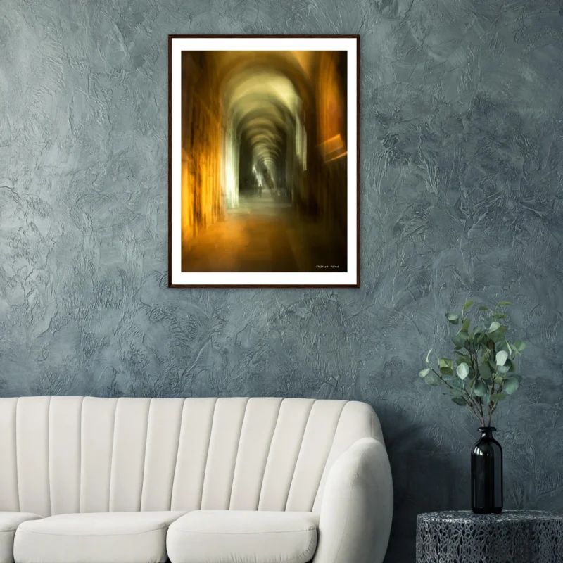 Norwich Cathedral Colour Splash is a contemporary photographic art print created using Intentional Camara Movement by Charles David | The Creative Camera