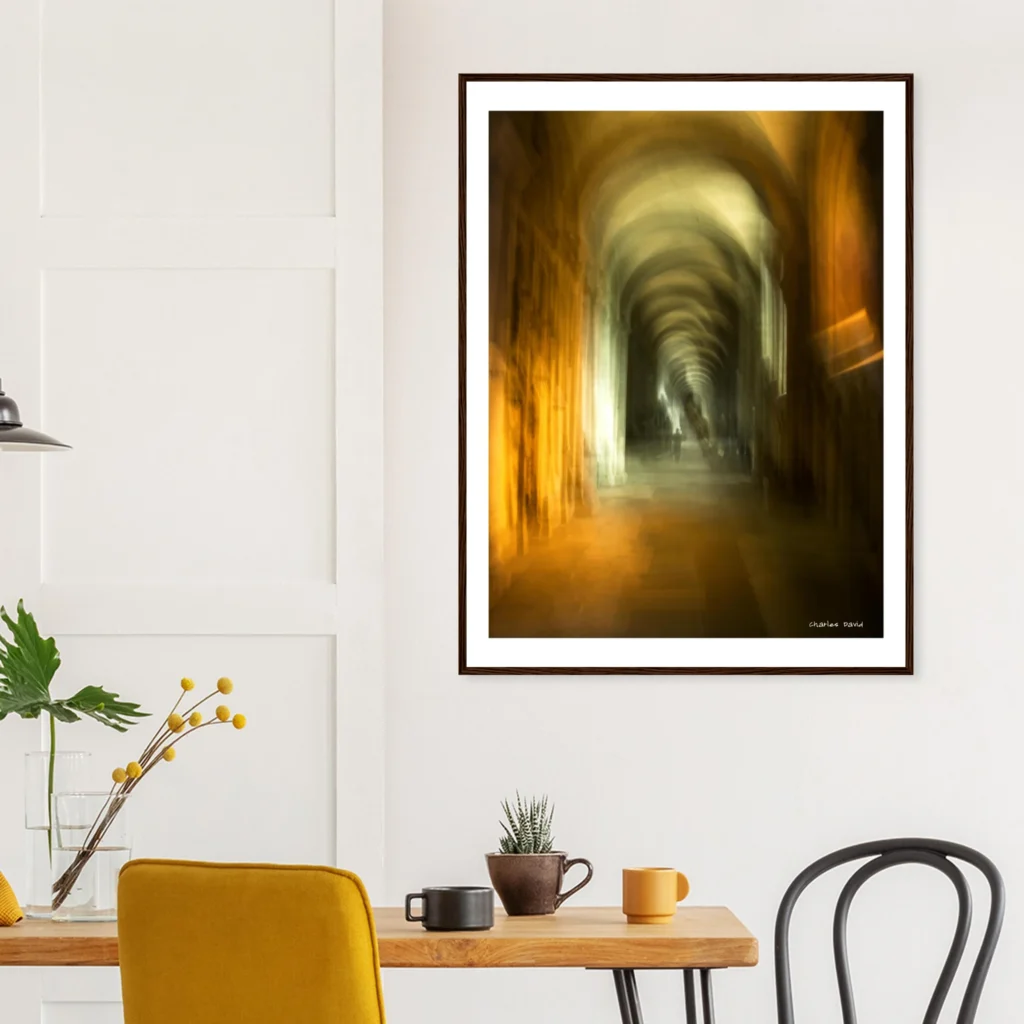 Norwich Cathedral Colour Splash is a contemporary photographic art print created using Intentional Camara Movement by Charles David | The Creative Camera