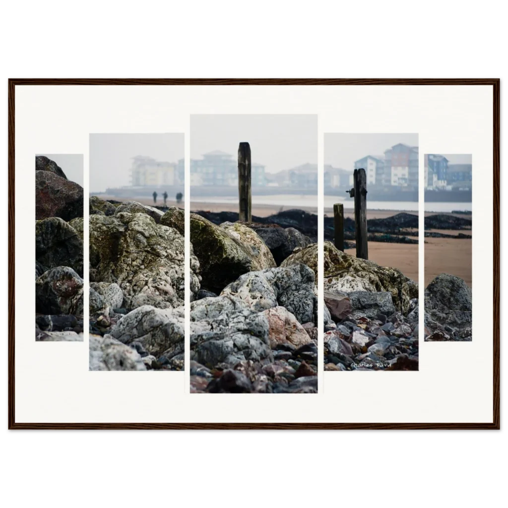 This segmented abstract print created by Charles David is called Exmouth View Over The Exe | The Creative Camera