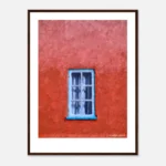Blue Window in a Red Wall Blue Window in a Red Wall is a fine art print of Portmeirion South Wales by Charles David | The Creative Camera