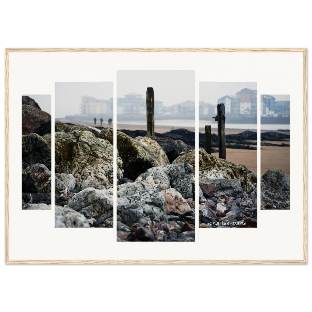 This segmented abstract print created by Charles David is called Exmouth View Over The Exe | The Creative Camera