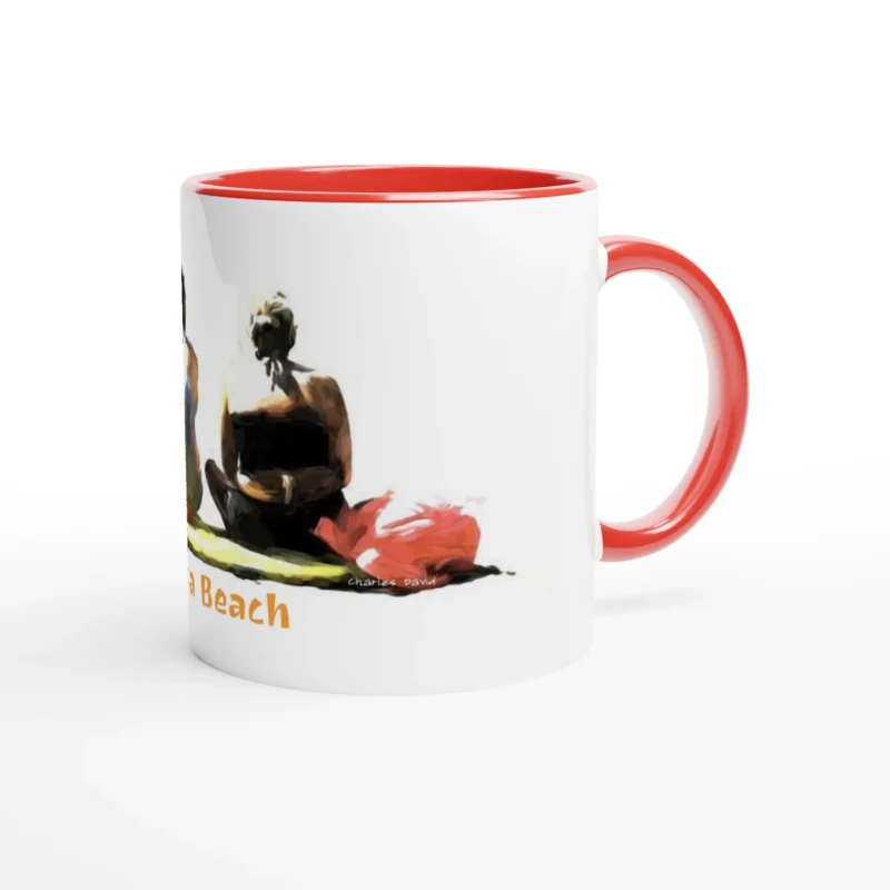 Colourful, unique Life's a beach mug by Charles David | The Creative Camera