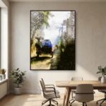 Riding Into The Smoke | Contemporary Urban Canvas Wall Art by Charles David | The Creative Camera