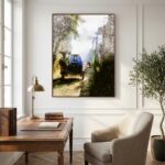Riding Into The Smoke | Contemporary Urban Canvas Wall Art by Charles David | The Creative Camera
