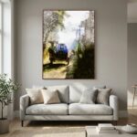 Riding Into The Smoke | Contemporary Urban Canvas Wall Art by Charles David | The Creative Camera